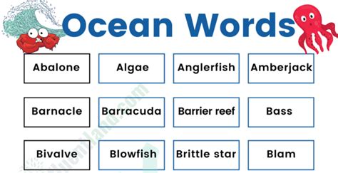 marine words and meaning.